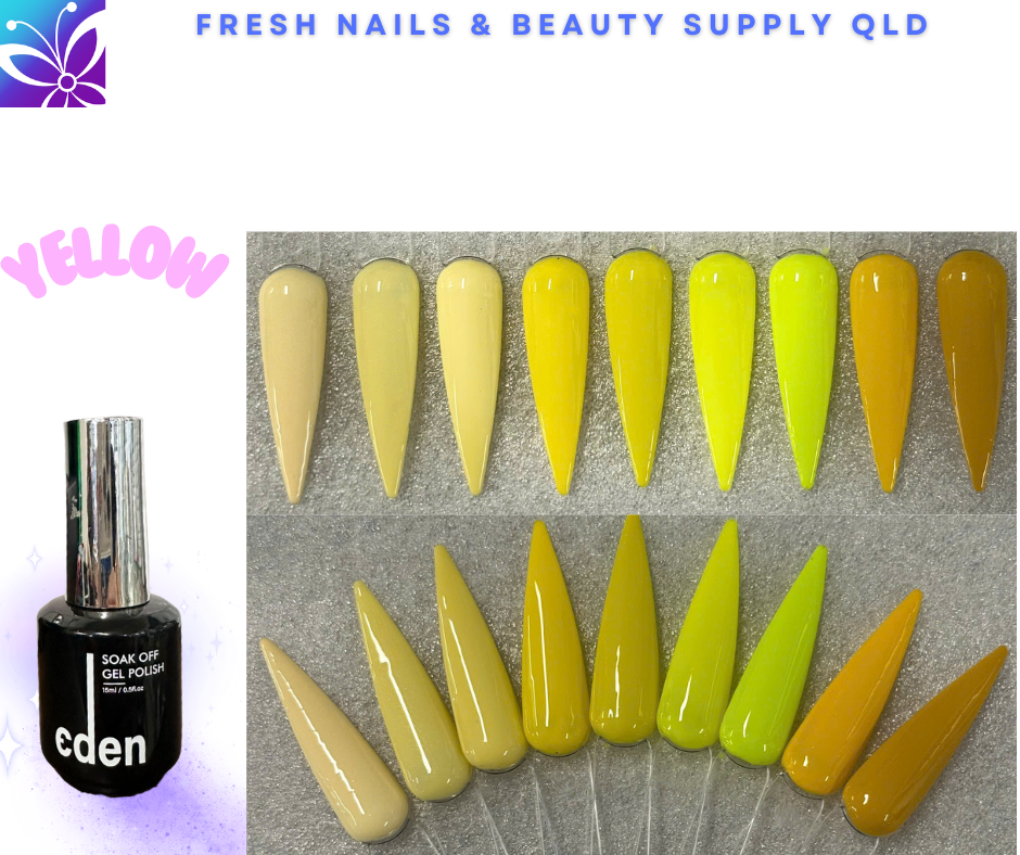 Eden Gel Colour - Yellow Collection