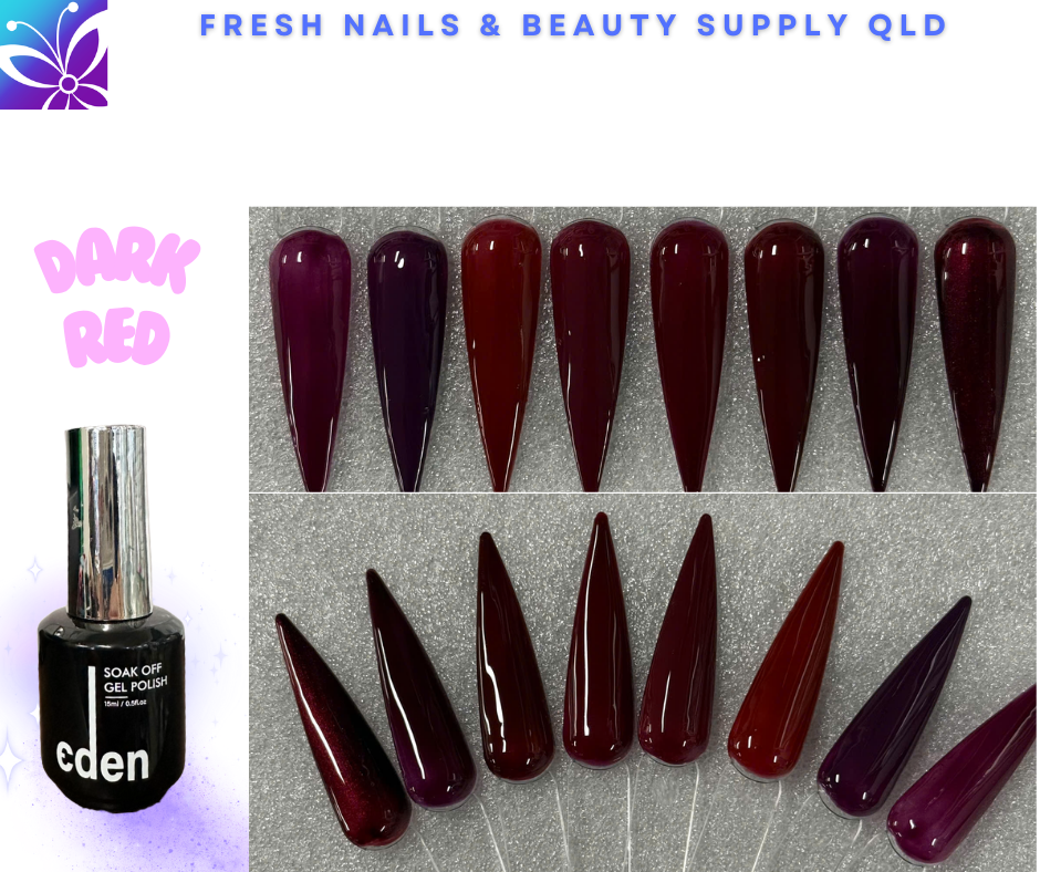 Eden Gel Colour - Dark Red Collection