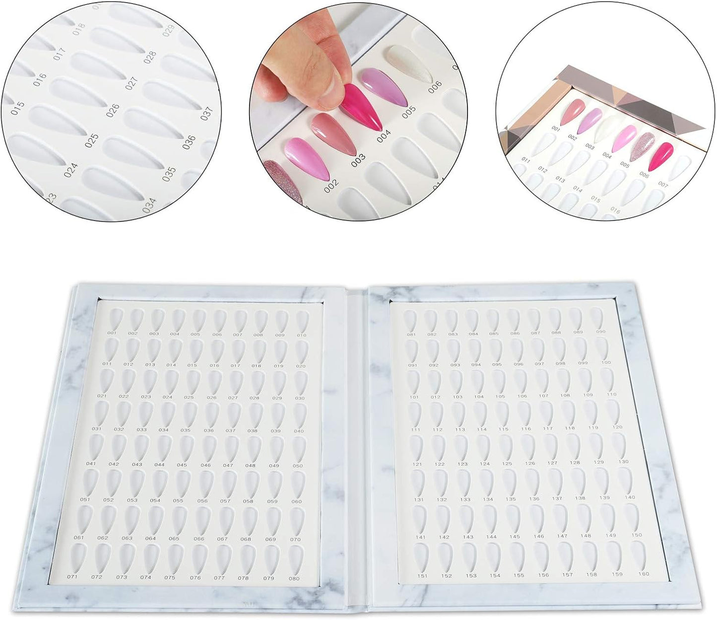 Colour Chart Book Display with Marble Style #1