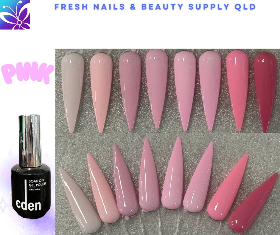 Eden Gel Colour - Light Pink Collection
