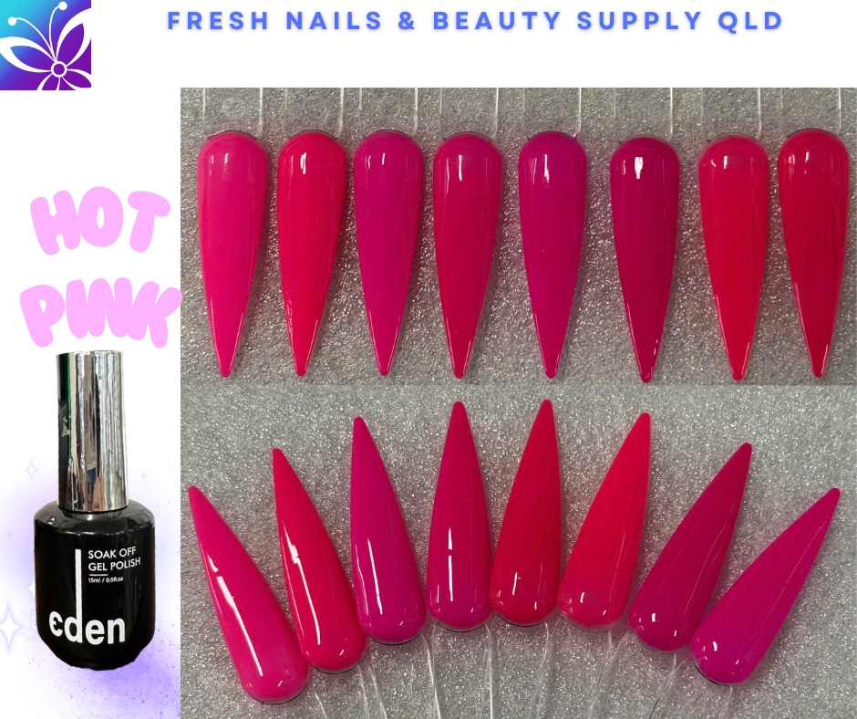 Eden Gel Colour - Hot Pink Collection