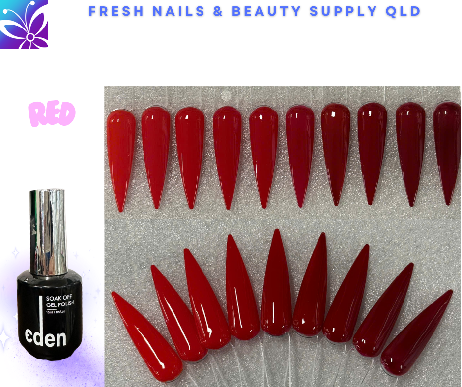 Eden Gel Colour - Red Collection