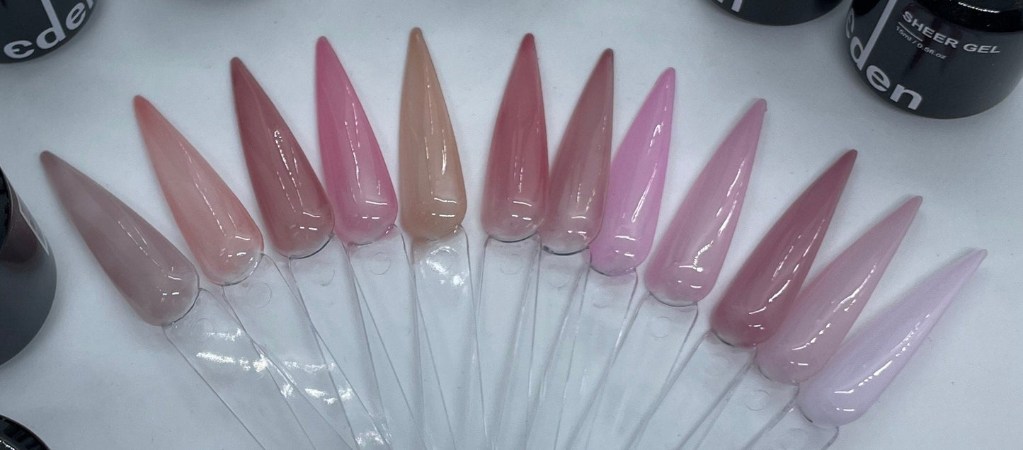 Eden Gel Colour - Sheer Collection
