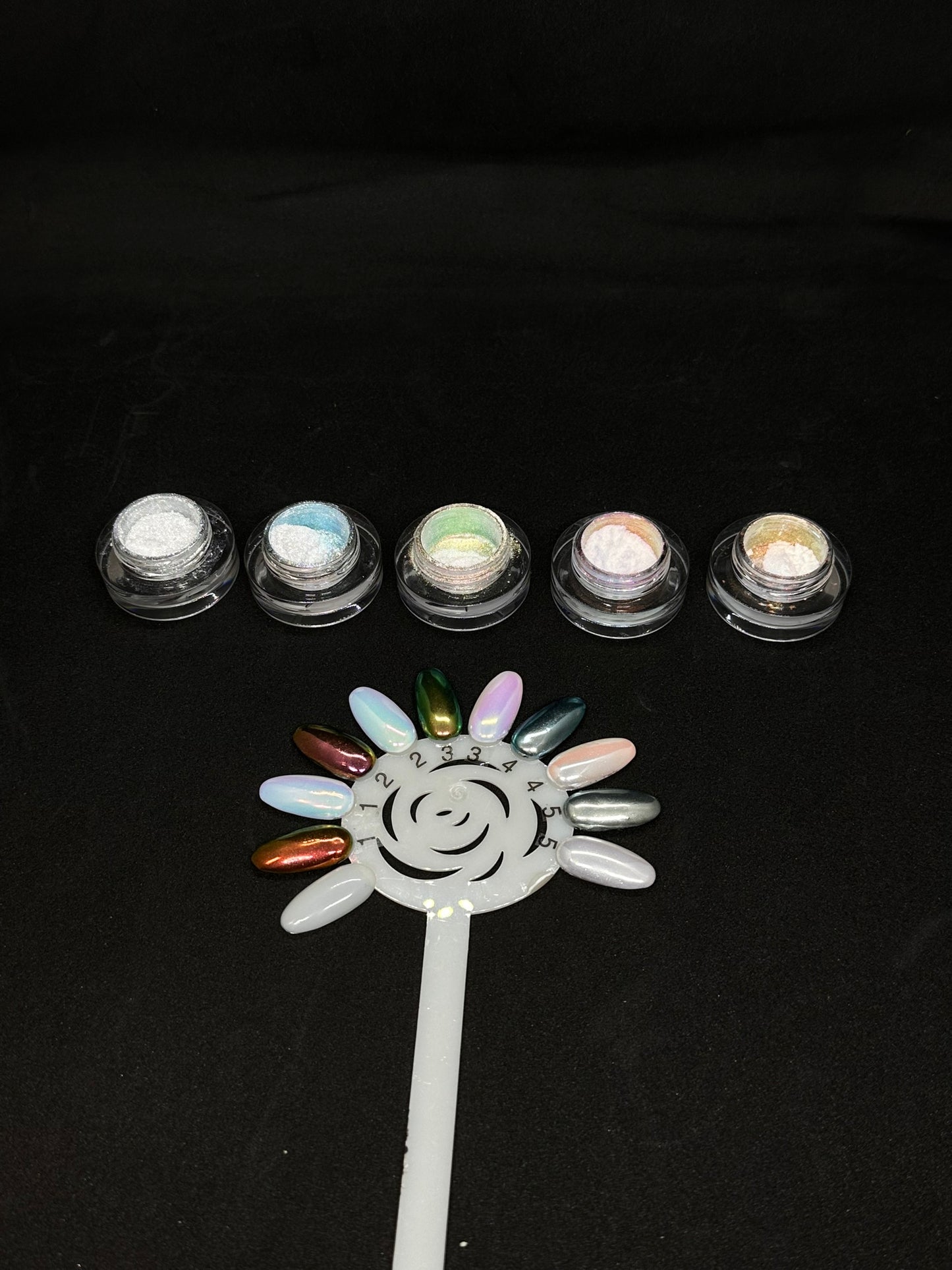 Chrome Powder Jar