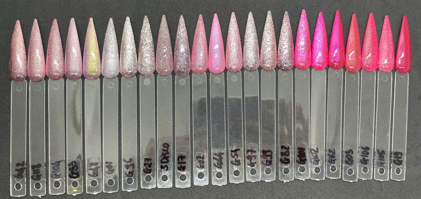 Eden Gel Glitter Collection 1 - Pink