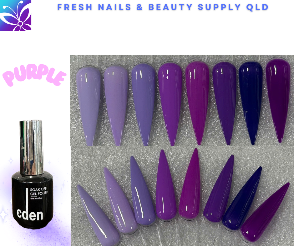 Eden Gel Colour - Purple Collection