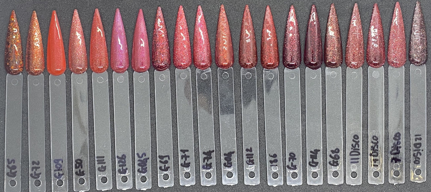 Eden Glitter Collection 5 - Red